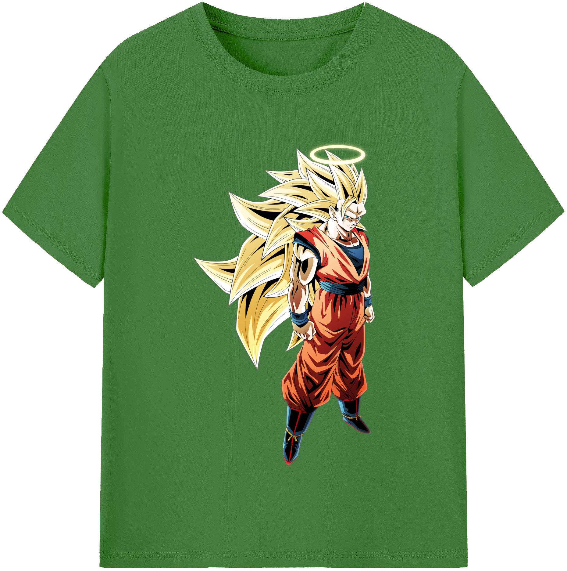 （画像用） ドラゴンボール 孫悟空（そん ごくう）Son Goku カカロット DRAGON BALL Kakarotto レディースカジュアルプリントTシャツ（綿100％）